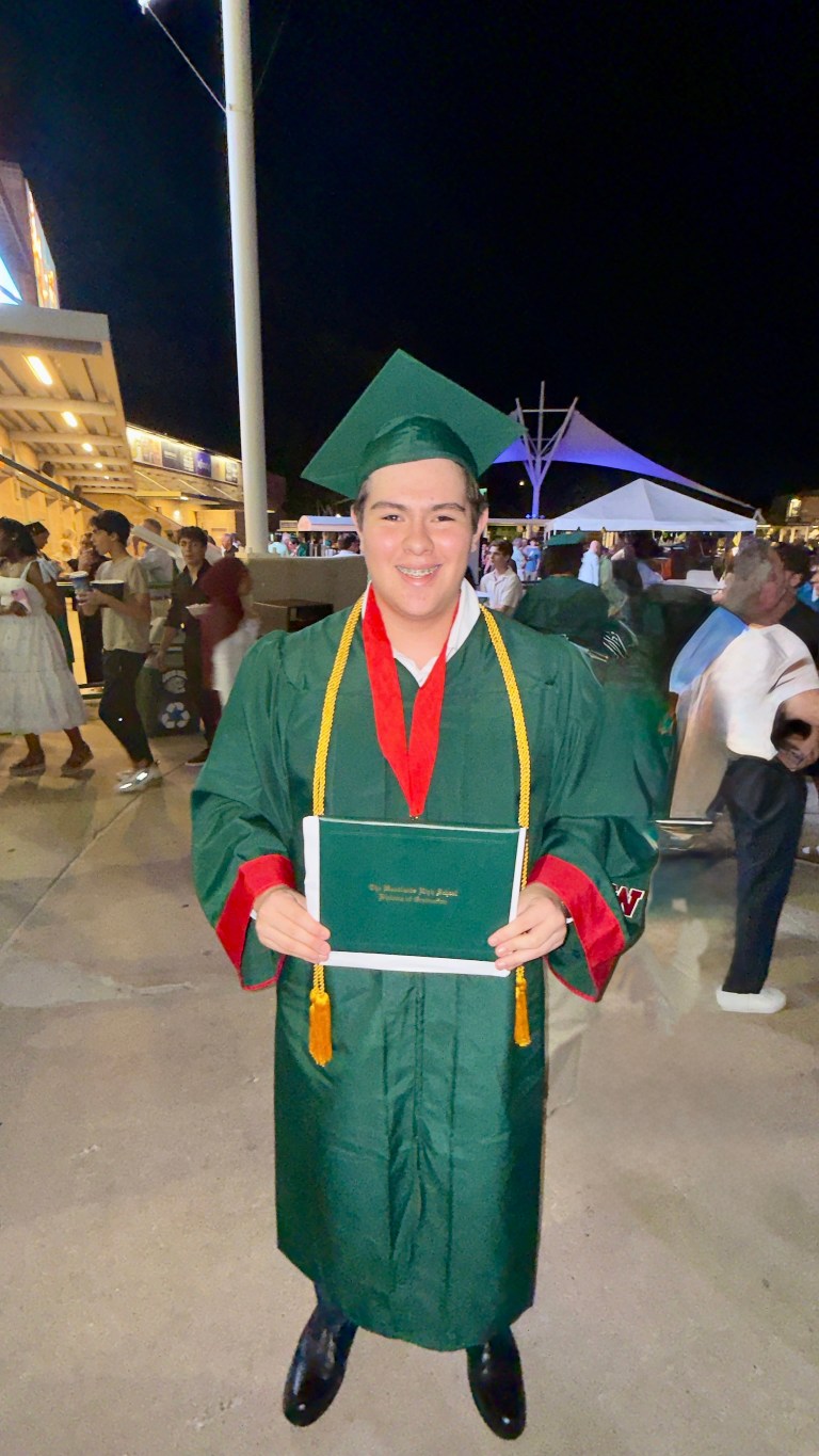 Nicole Ebert, Houston swim coach, helps a high school swimmer earn a college scholarship.